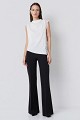 Blouse with lace and satin touch