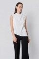 Blouse with lace and satin touch