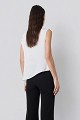 Blouse with lace and satin touch