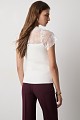 V-neck blouse with lace