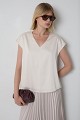 Basic satin-look blouse