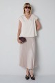 Basic satin-look blouse