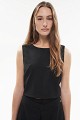 Sleeveless cropped top