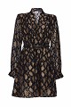 Μίνι animal print φόρεμα με δαντέλα