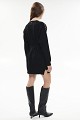 Mini knitted dress with embroidered sleeve details