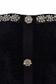 Off-shoulders mini dress with embellished stones and crystals