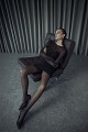 Mini dress with sheer and floral detailing