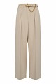 Pleated trousers with an elasticated waistband