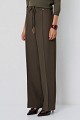 Fabric trousers with a tie drawstring waist