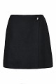 Wrap-style mini skirt