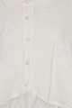 Cardigan with collar and lace