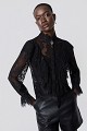 Semi-sheer lace blouse