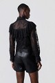 Semi-sheer lace blouse