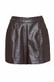 Faux leather shorts