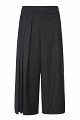 Asymmetric pleated culotte trousers