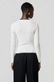 Sweater with cut-out detail and rhinestones