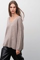 Wool sweater with rhinestones