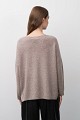 Wool sweater with rhinestones