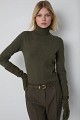 Basic turtleneck with ruffle sleeve details