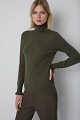 Basic turtleneck with ruffle sleeve details