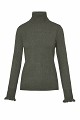 Basic turtleneck with ruffle sleeve details