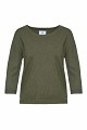 Basic sweater with 3/4 sleeves