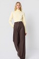 Knitted turtleneck blouse