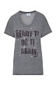 T-shirt με τύπωμα και διακοσμητικές λεπτομέρειες