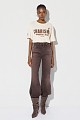 Printed T-shirt with decorative details