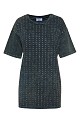 Long T-shirt with rhinestone embellishments