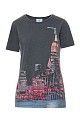 T-shirt με τύπωμα και στρας