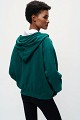 Printed hooded sweatshirt with rhinestone details