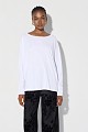 Oversized cotton long-sleeve blouse
