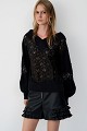 Sweatshirt with lace