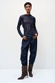Sheer top with sequin embellishments
