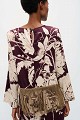 Floral blouse with fringe details