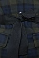 Checked top with a waist belt