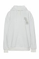 Hanorac oversized cu glugă și print pe spate
