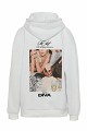 Hanorac oversized cu glugă și print pe spate
