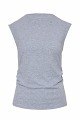 Sleeveless blouse with rhinestone