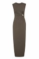 Maxi dress with buckle detail
