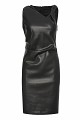 Mini leather-look dress