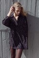 Rochie-cămașă scurtă cu print leopard