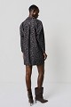 Rochie-cămașă scurtă cu print leopard