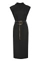 Midi dress with strap details