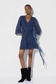 Mini printed wrap dress