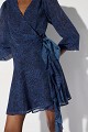 Mini printed wrap dress