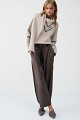 Joy barrel pied-de-poule trousers