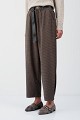 Joy barrel pied-de-poule trousers
