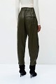 Pantaloni Joy barrel cu efect de piele